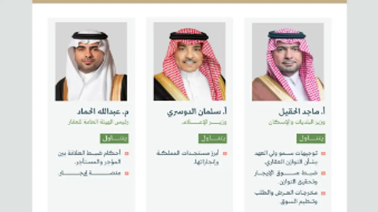 المؤتمر الصحفي الحكومي.. 4 مسؤولين بارزين يكشفون مستقبل قطاعي الإسكان والعقار